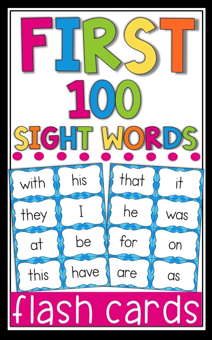 100 Sight Words Printable