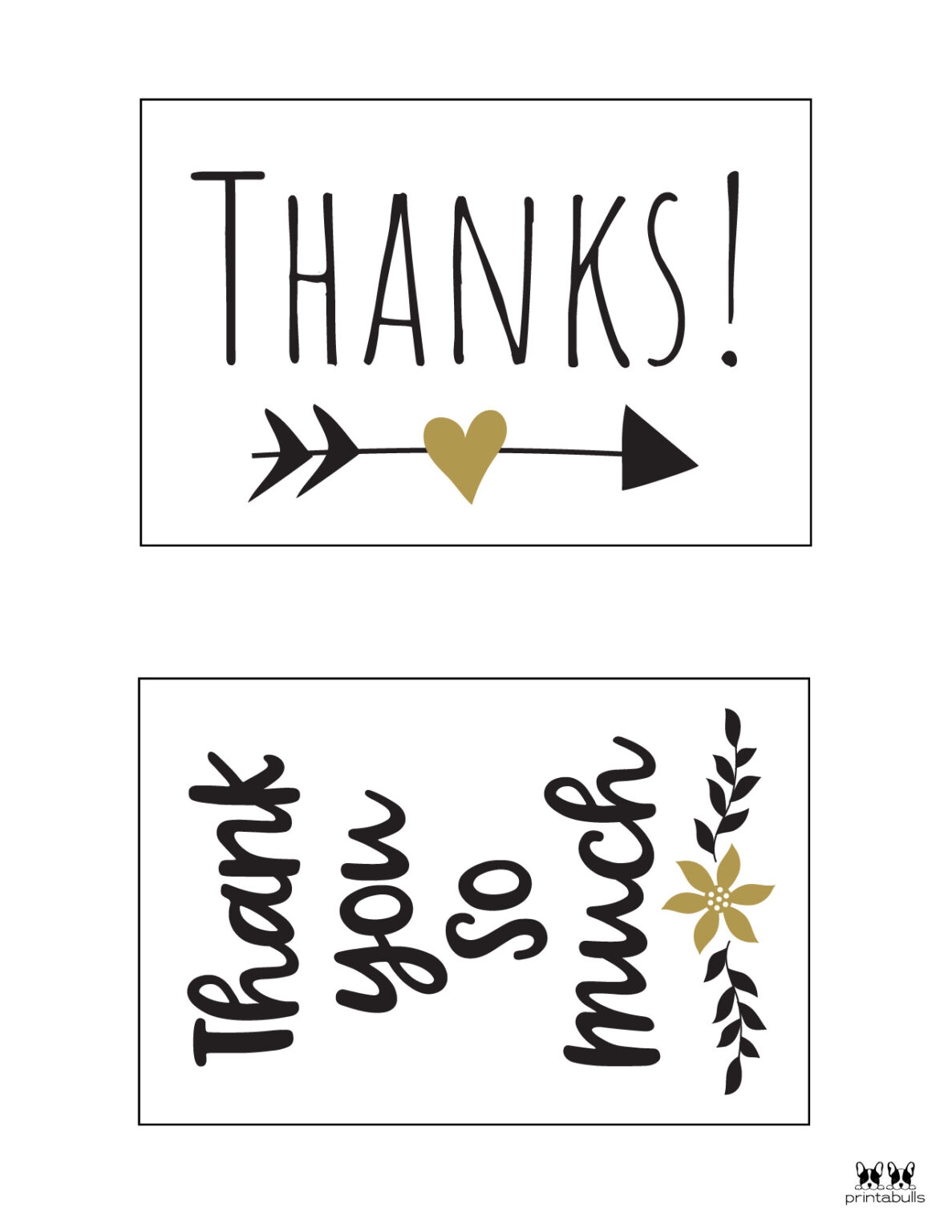 150 Printable Thank You Cards FREE Printabulls 150 Printable Thank You Cards FREE Printabulls