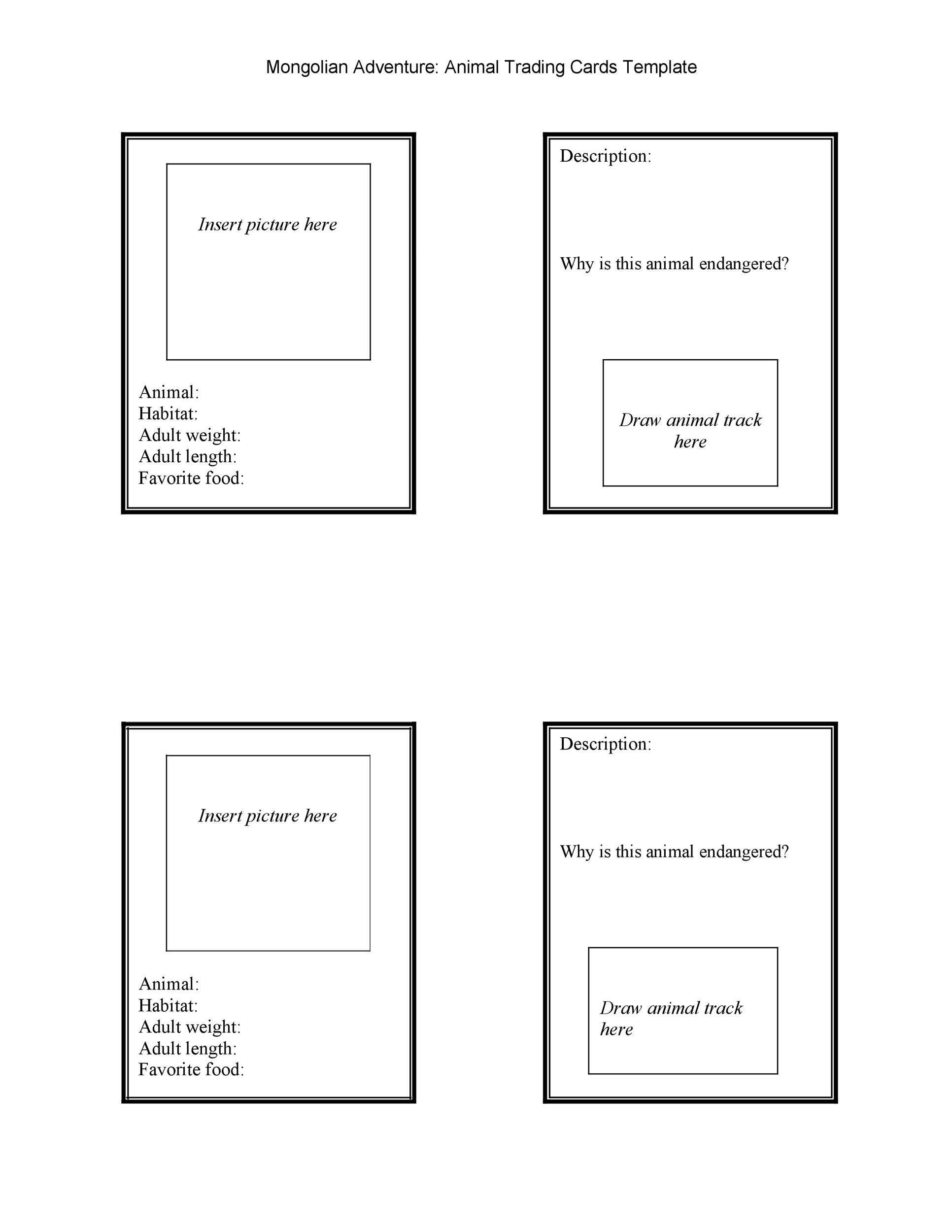 33 Free Trading Card Templates Baseball Football Etc TemplateLab