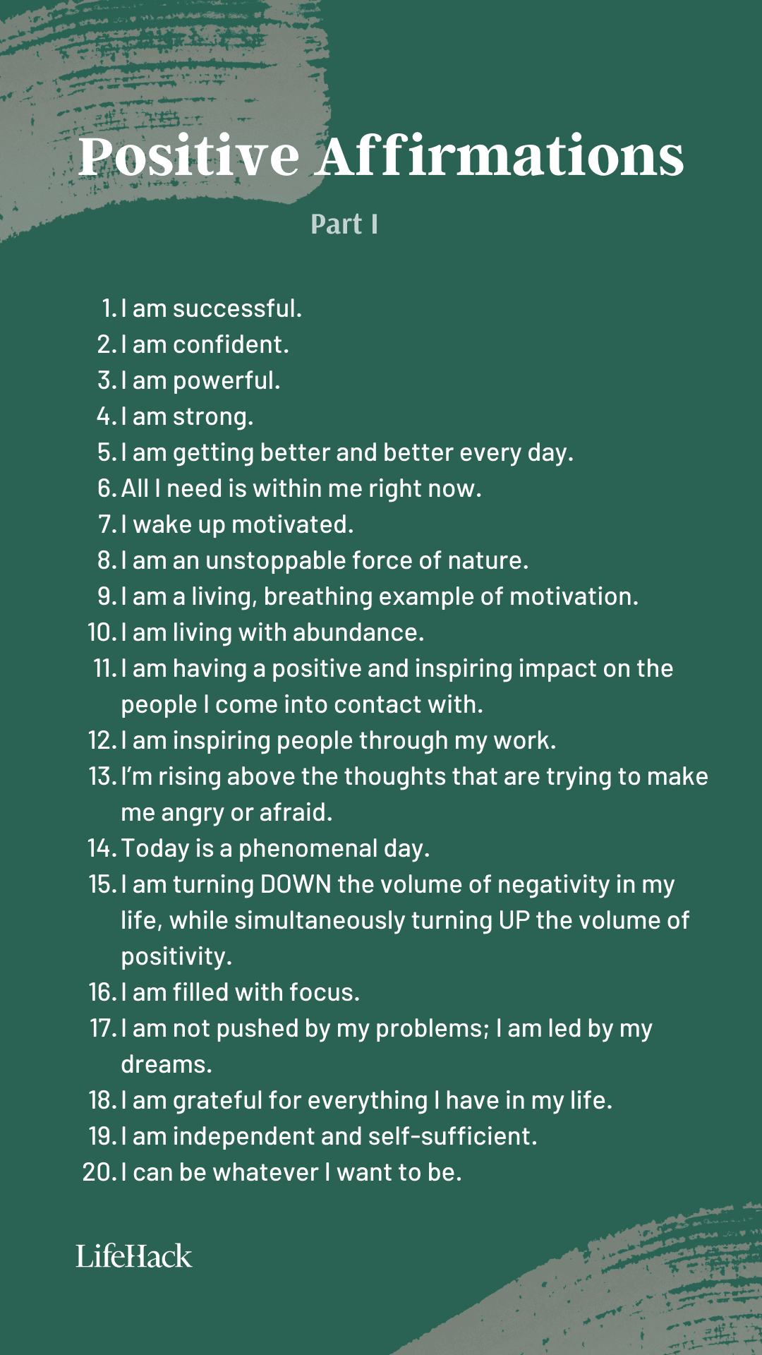 50 Self Affirmations To Help You Stay Motivated Every Day LifeHack 50 Self Affirmations To Help You Stay Motivated Every Day LifeHack