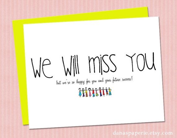 9 Best We Will Miss You Card Printable Template Artofit