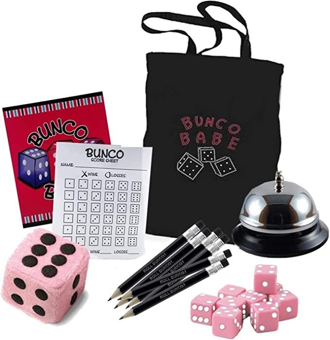 Bunco Babe Game Set Bunco Game Kit With Bunco Babe Tote Bag And Bunco 