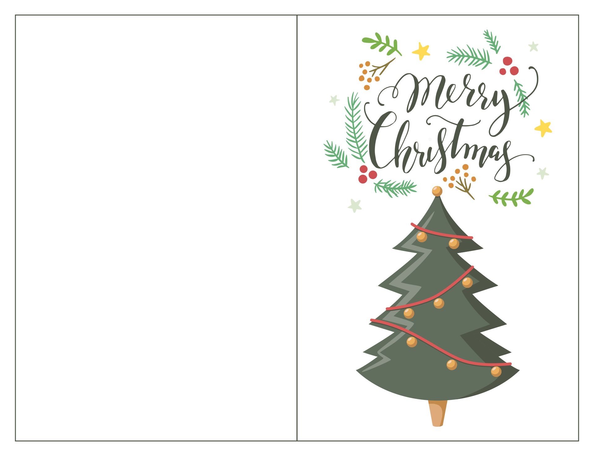 Christmas Printable Card Printable Free Templates