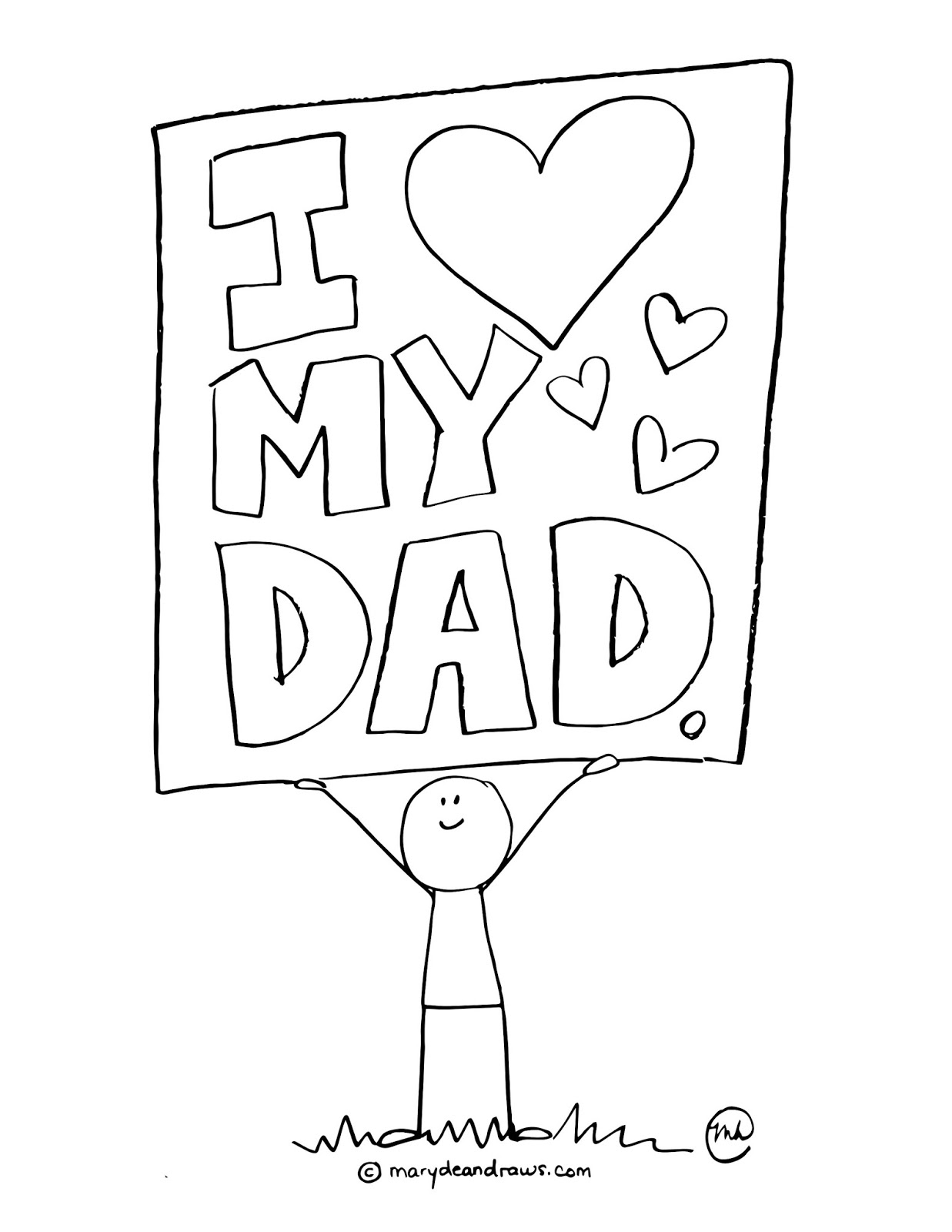 Father 39 s Day Card Printable Coloring Father 39 s Day Card Printable Coloring