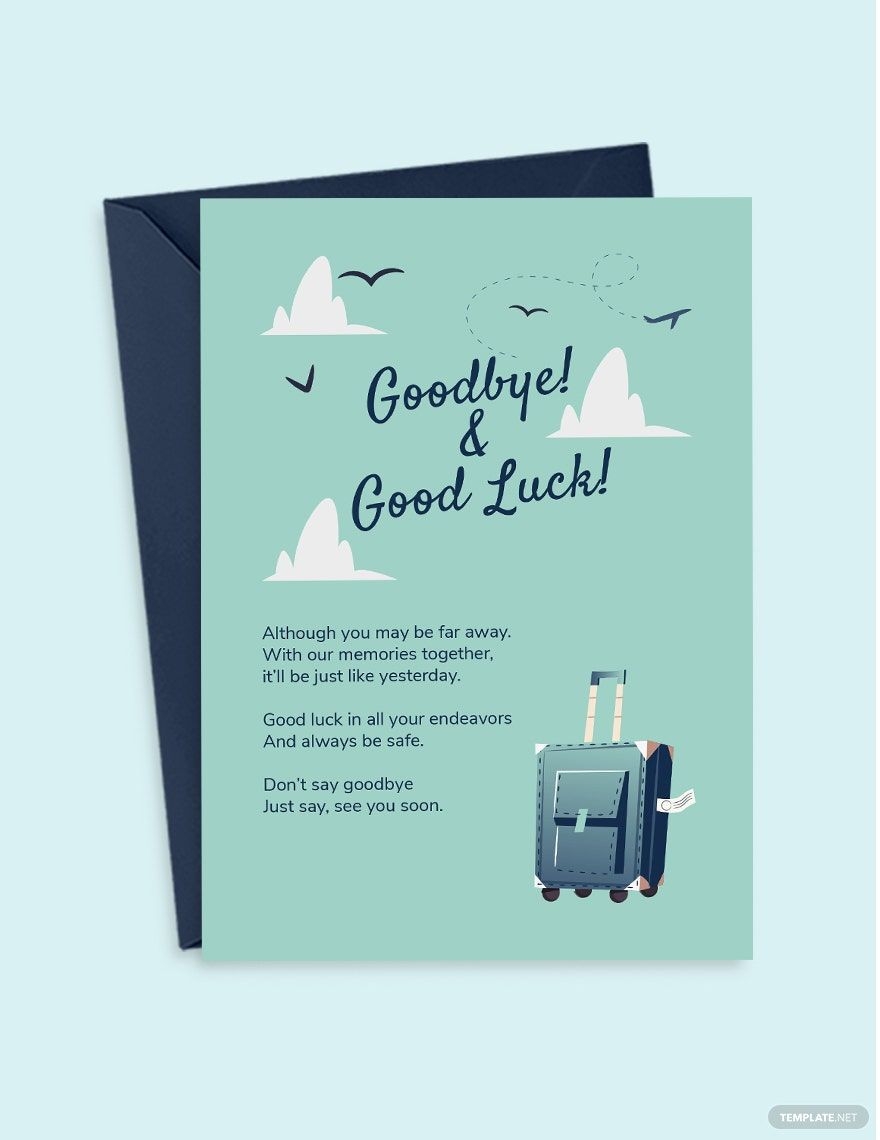 Free Farewell Card Templates Editable And Printable Free Farewell Card Templates Editable And Printable