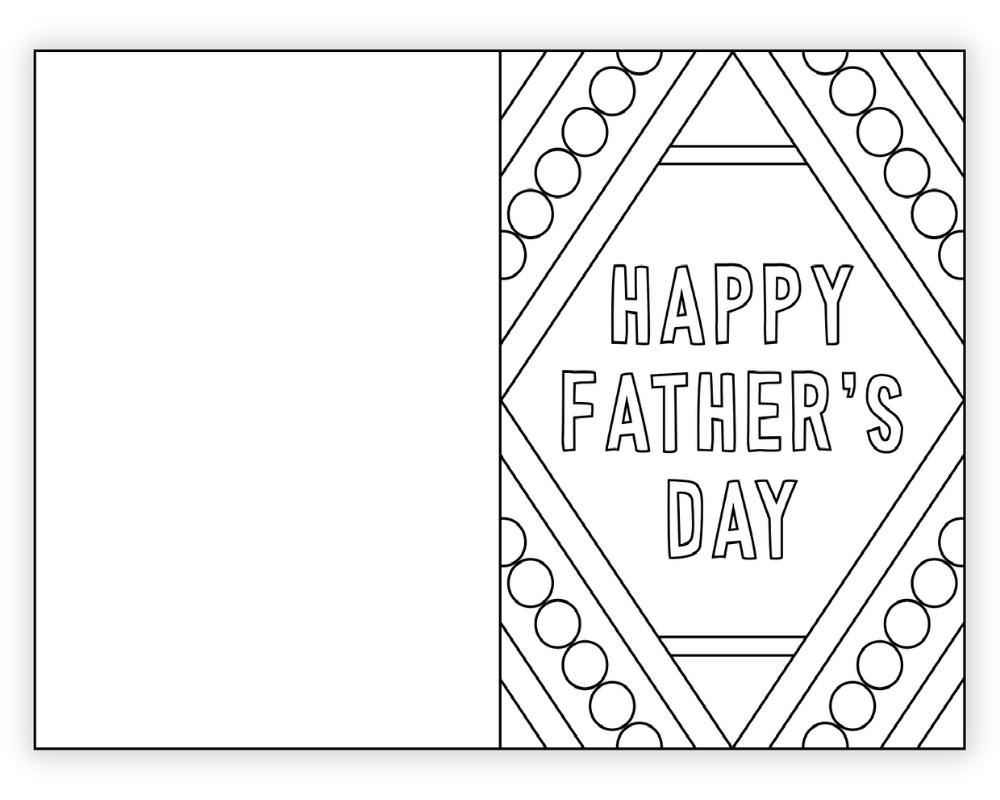 Free Printable Father 39 s Day Card To Color The Craft at Home Family