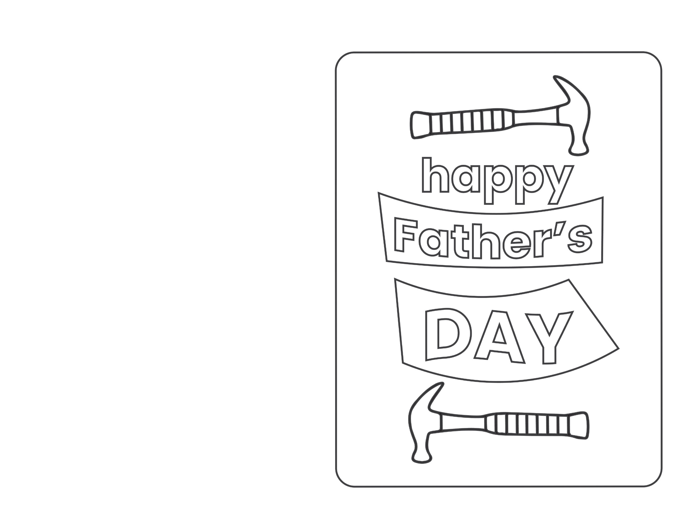Free Printable Father 39 s Day Cards For Kids To Color Happy Toddler 
