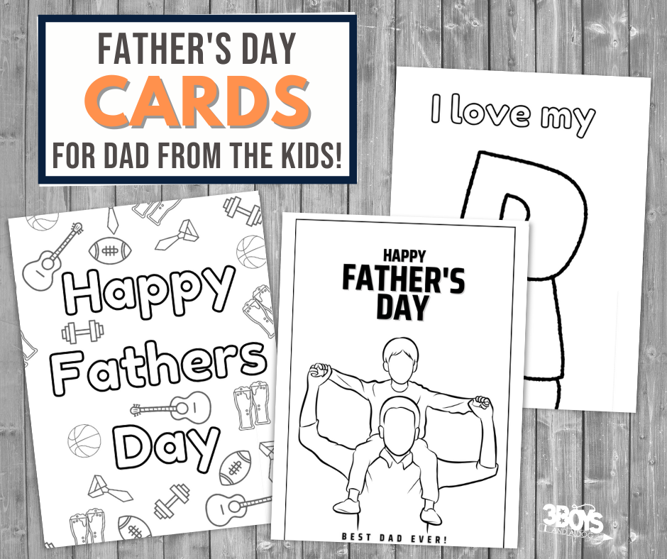 FREE Printable Fathers Day Cards 3 Boys And A Dog FREE Printable Fathers Day Cards 3 Boys And A Dog