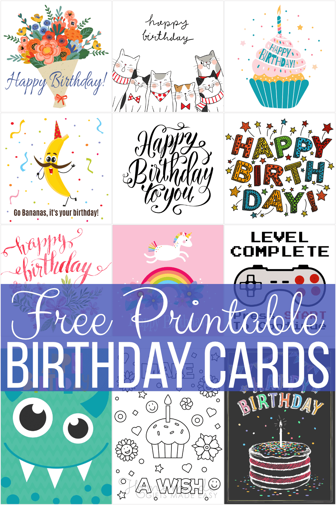 Free Printable Kids Birthday Cards Free Printable Kids Birthday Cards