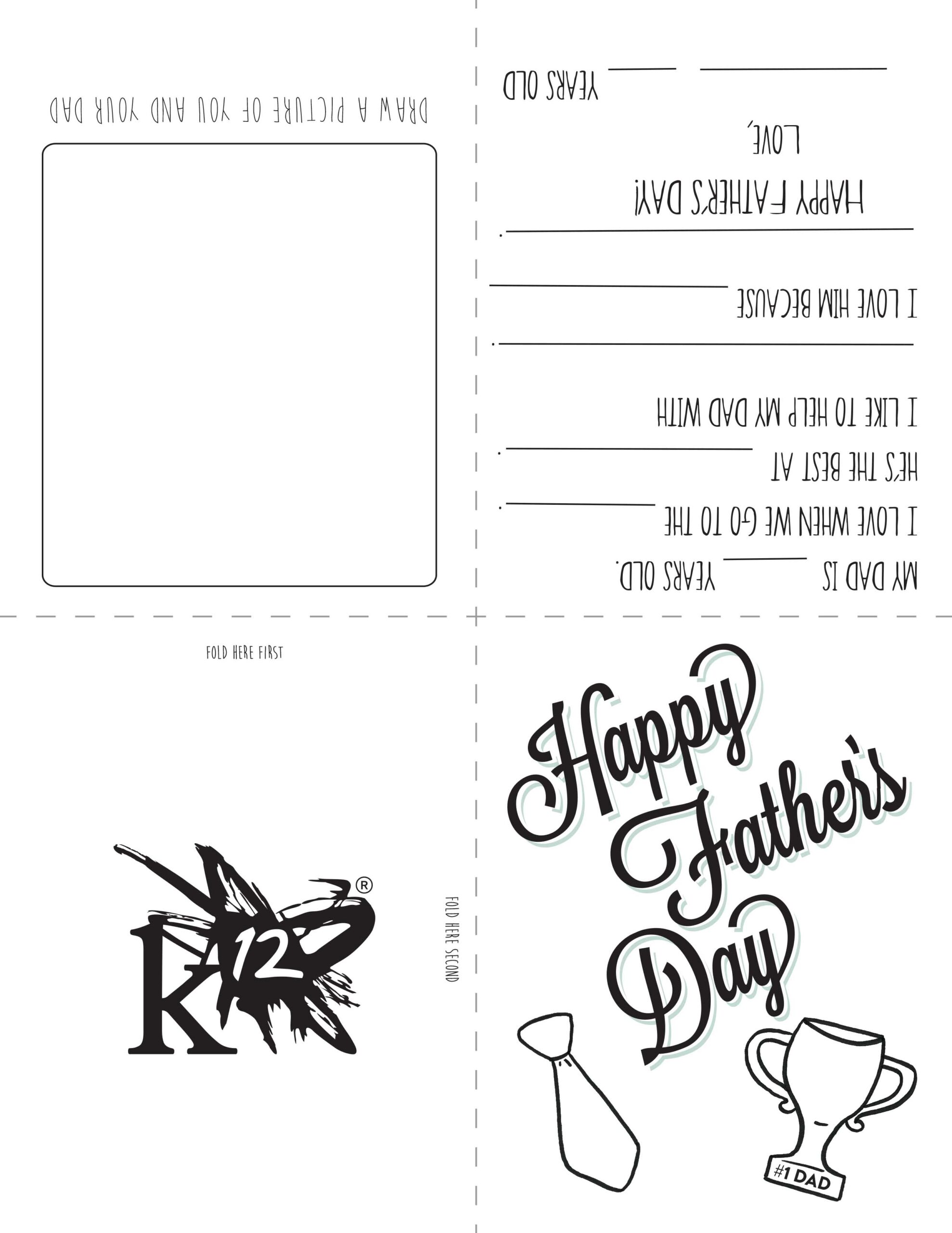 Free Printable Template For Father S Day Cards Printable Templates