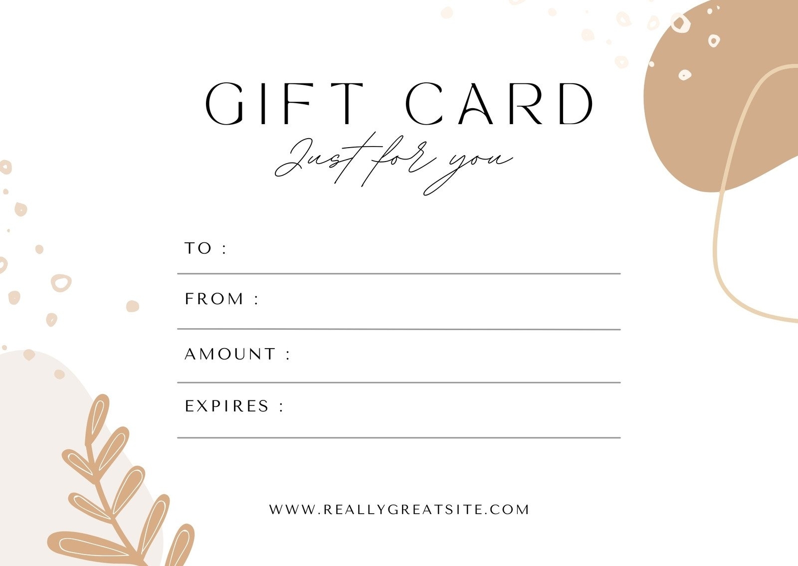 Gift Certificate Free Printable Template Printables Template Free