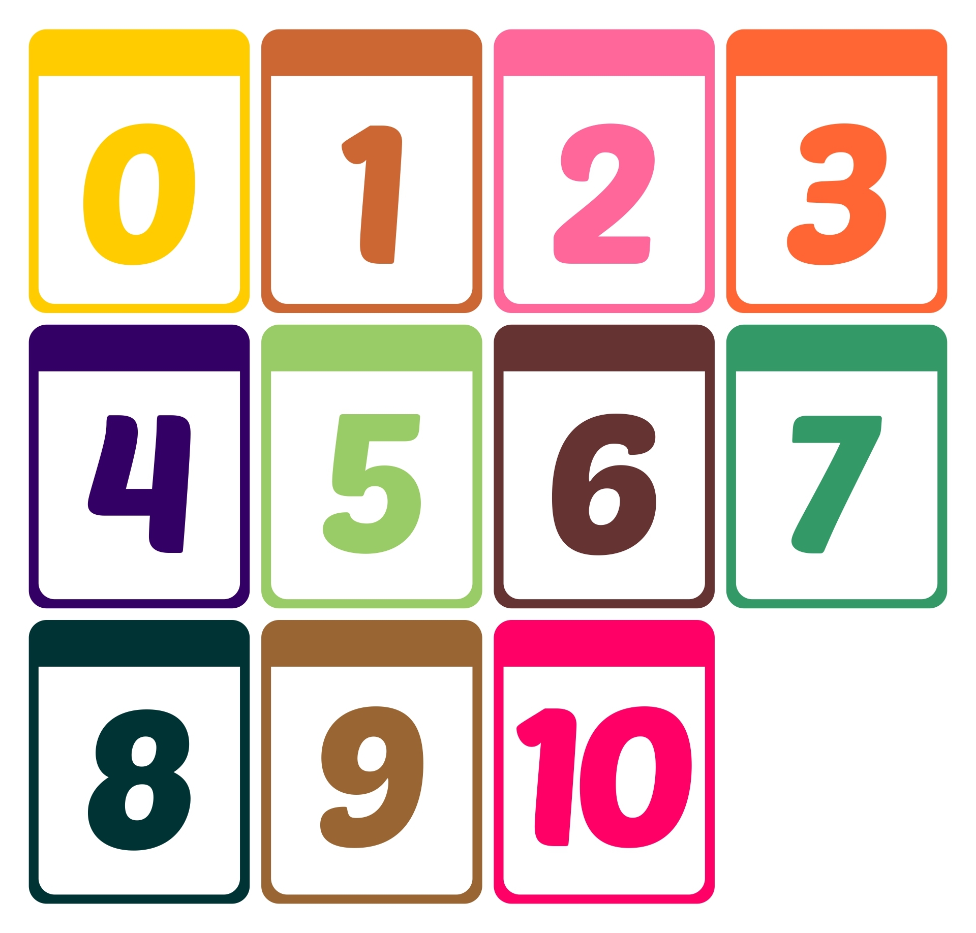 Number Cards 10 Free PDF Printables Printablee Number Cards 10 Free PDF Printables Printablee