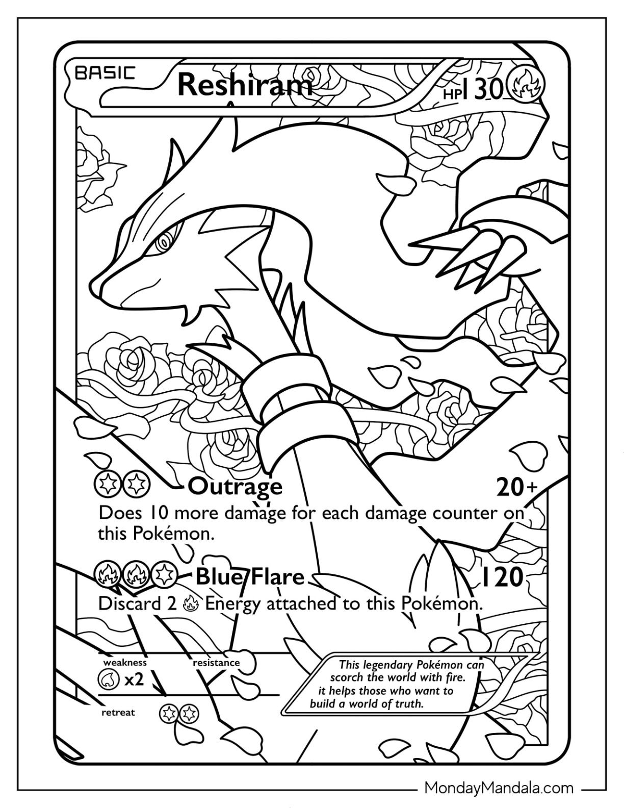 Pokemon Cards Coloring Pages