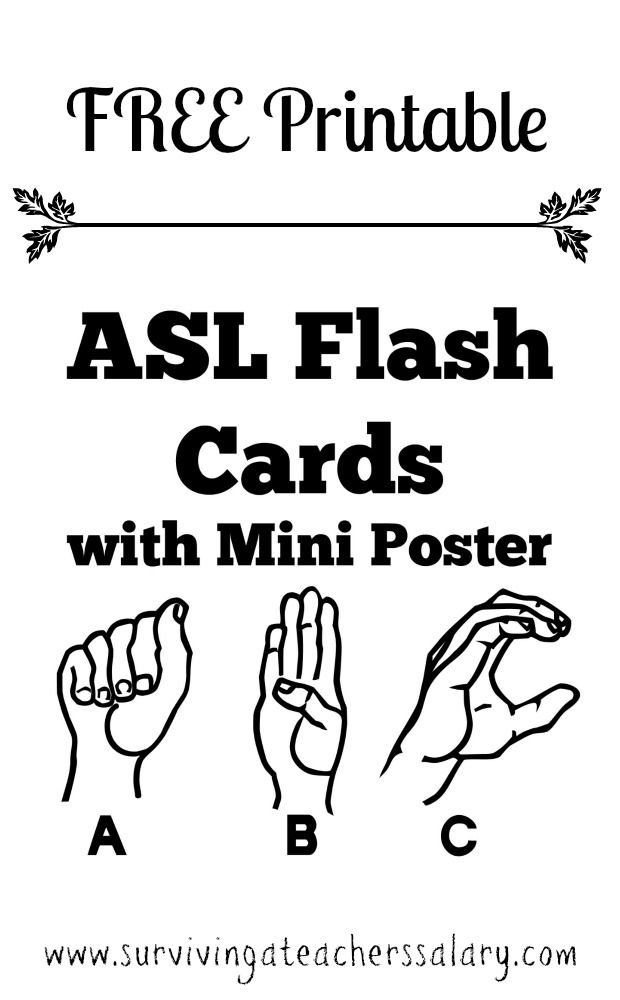 Printable Asl Flash Cards Printable Board Games