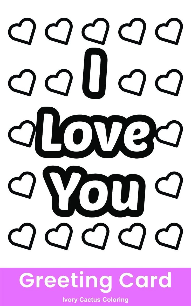 Printable I Love You Cards