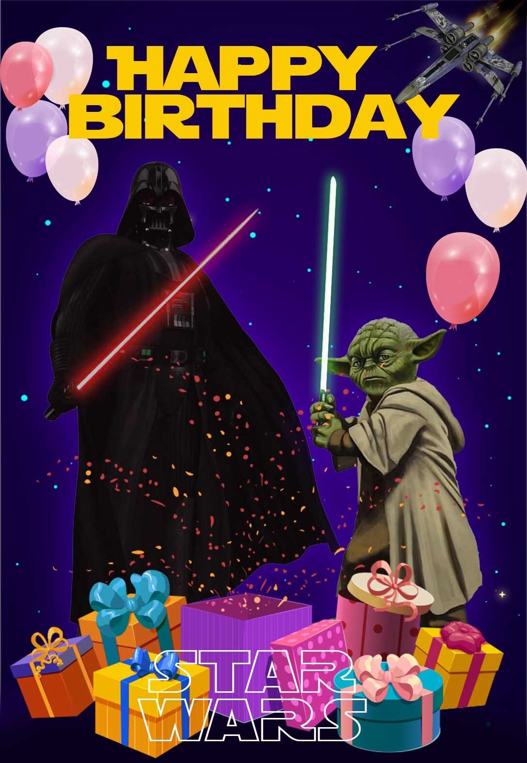 The Best Star Wars Printable Birthday Cards free PRINTBIRTHDAY CARDS