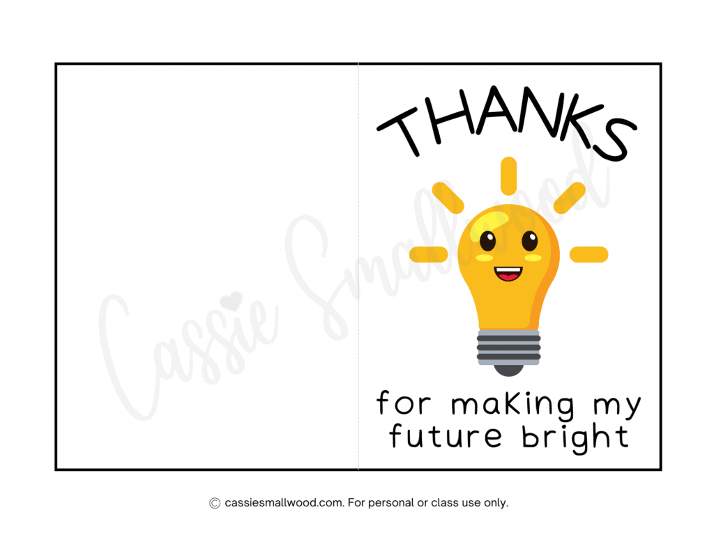THE BEST Teacher Thank You Cards 20 Free Printables Cassie Smallwood