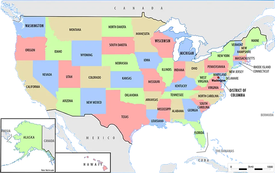 United States Map World Atlas